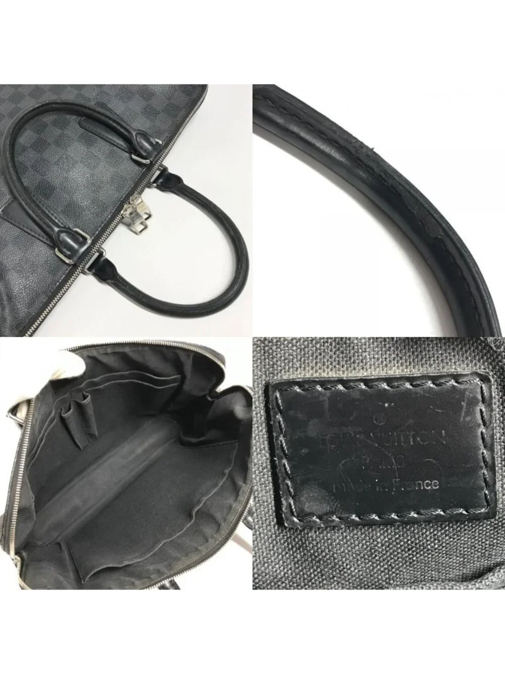Louis Vuitton Business Bag Porte Documents Jour Pdj Damier Graphite Canvas Black